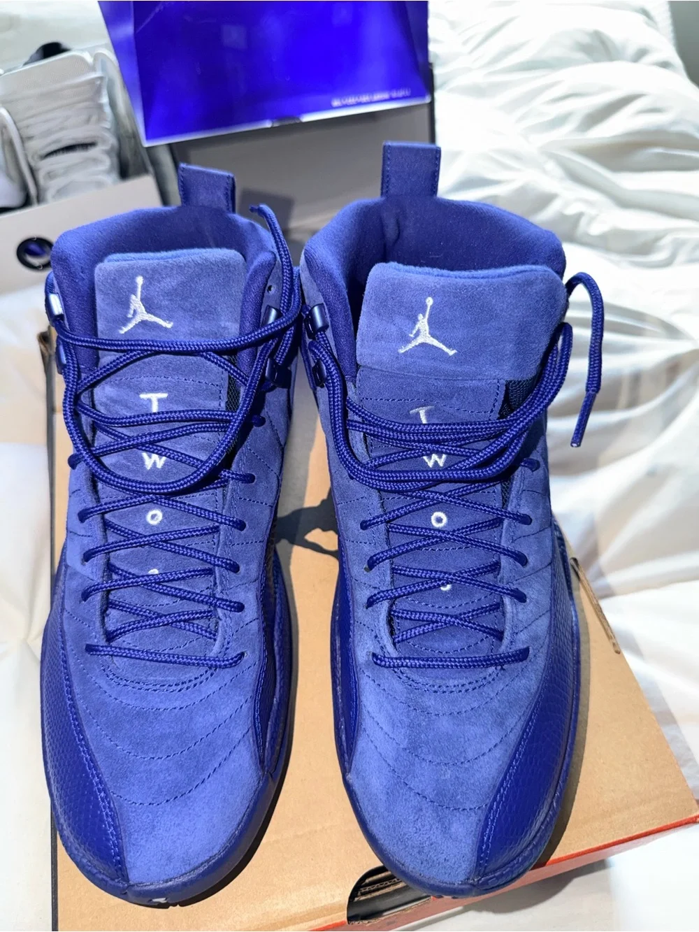 Air Jordan 12 Retro Deep Royal Blue Suede Men’s 8.5 OG Box